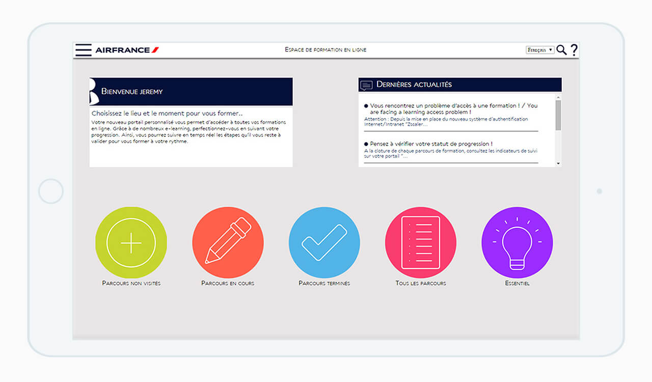 air france webdesign interface redesign portail