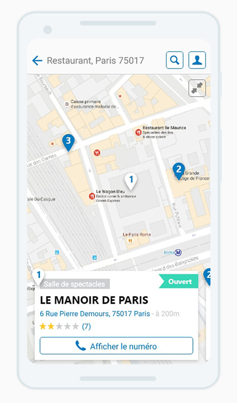 annuaire Poste UI UX design web interface