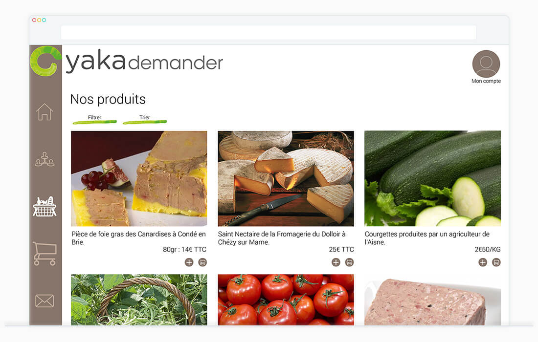 yaka demander webdesign interface e-commerce